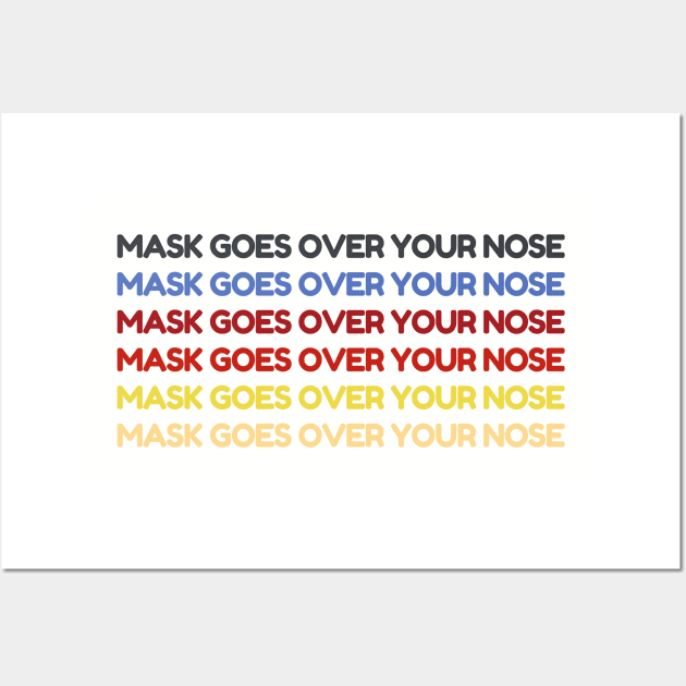 mask goes over your nose Wall Art by Tony_sharo